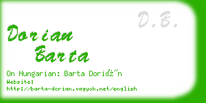 dorian barta business card